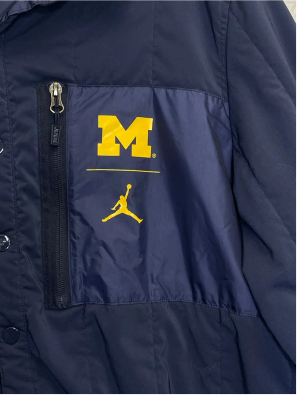 Jordan Michigan Wolverines Jacket XL Navy